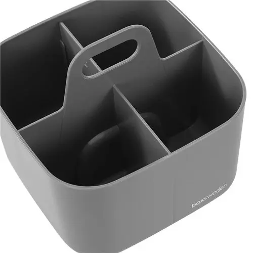 3x Boxsweden Caddo 4-Sec 16.5cm Stackable Storage Organiser w/Carry Handle Asst