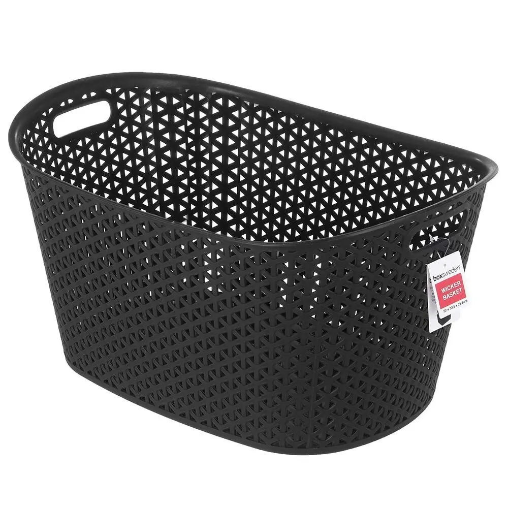 2PK Boxsweden 50cm Wicker Multipurpose Basket Storage Organiser/Container Asst