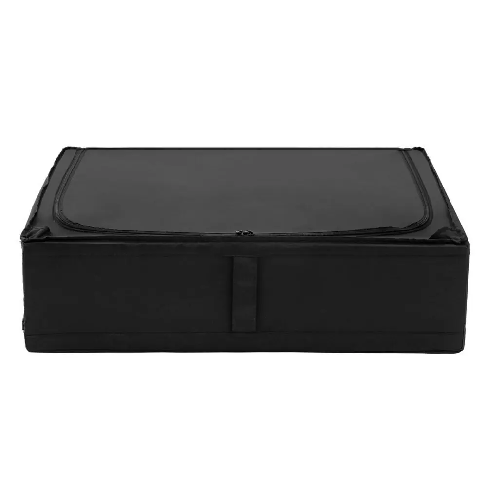 Kloset by Boxsweden 69cm Home Storage Box Chest Organiser w/ Zipper Large Black