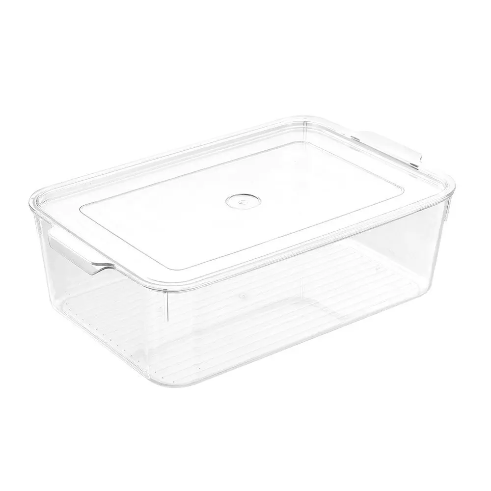 2x Boxsweden Crystal 5.25L/33.5cm Storage Stackable Container/Organiser w/ Lid