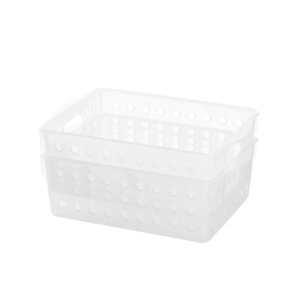 6x 2PK Boxsweden 17.5x12cm Mode Basket w/ Carry Handles Home Organiser Storage