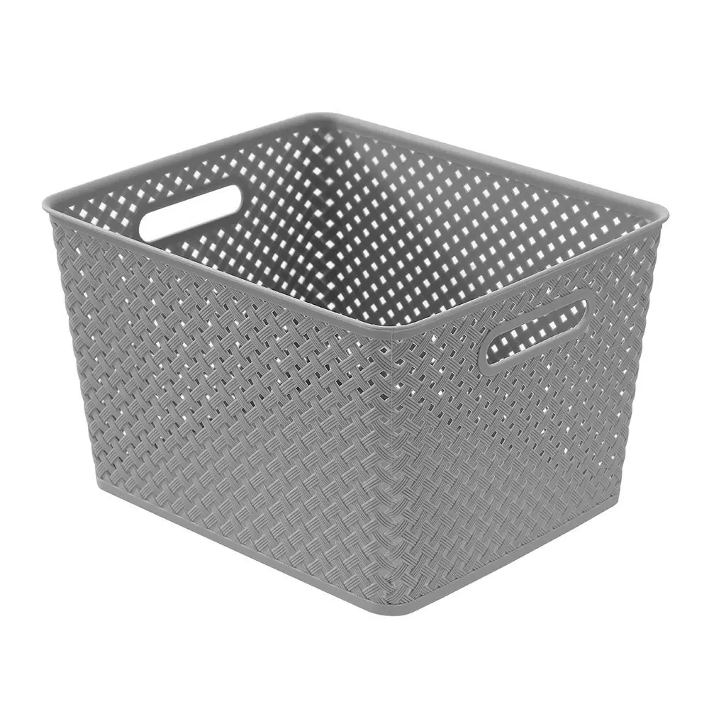 Boxsweden 35.5x29.5cm Weave Basket Cleaning Storage Organiser Container L Asst