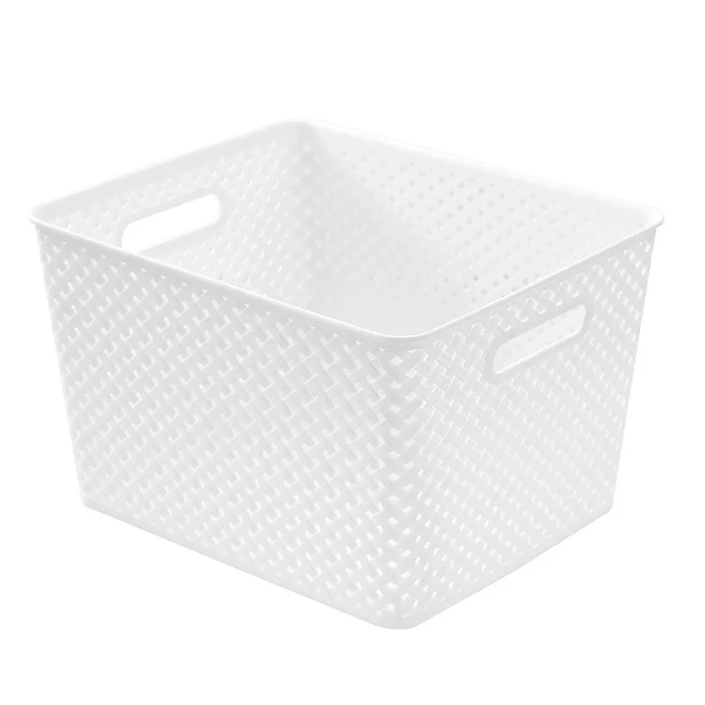 Boxsweden 35.5x29.5cm Weave Basket Cleaning Storage Organiser Container L Asst