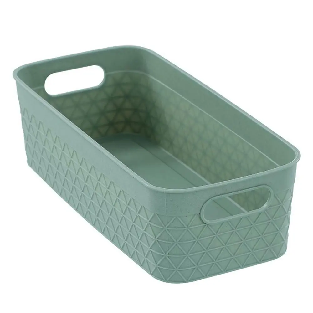 6x Boxsweden Trinity 24.5cm Basket Organiser Storage/Container w/ Handle Assort