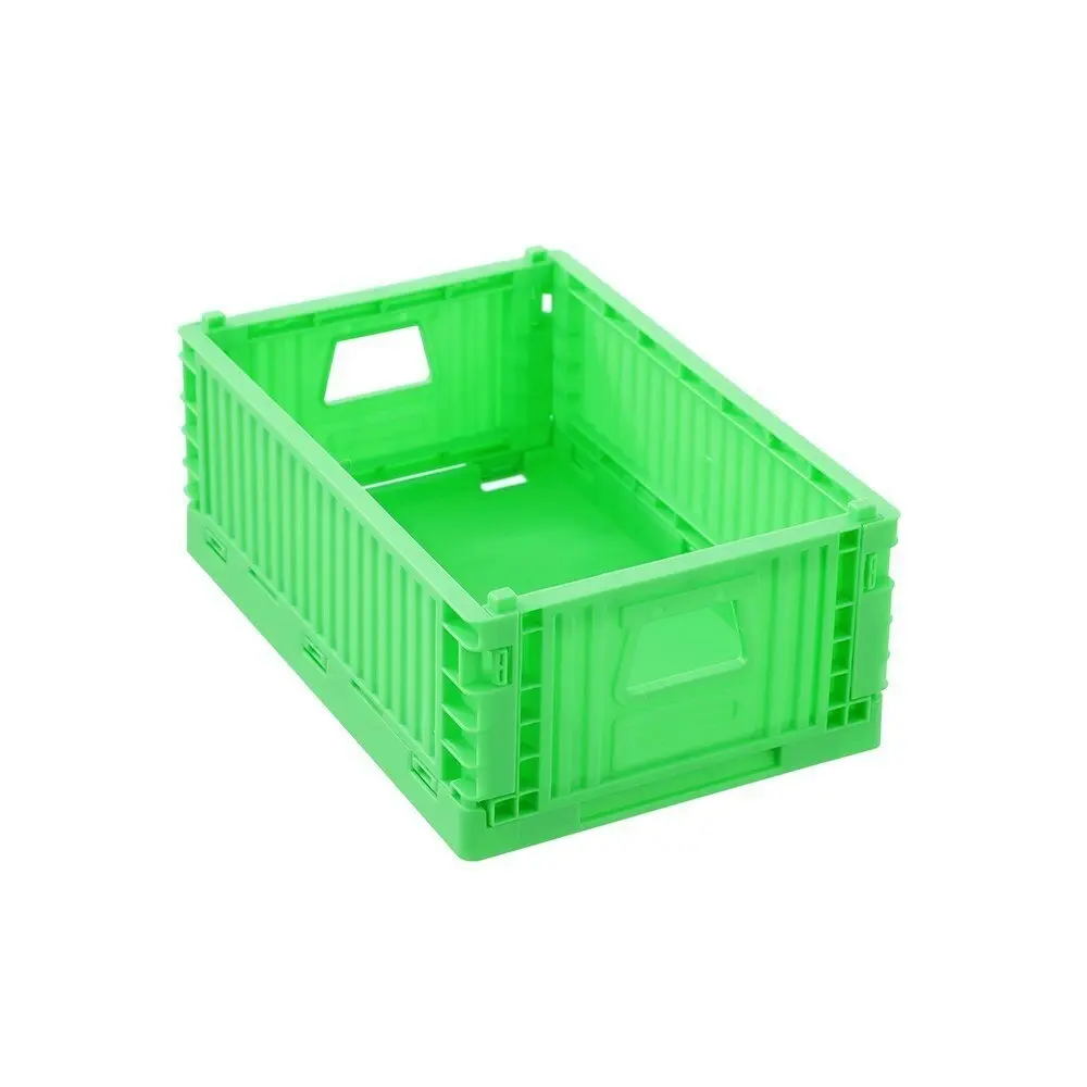 6 x Boxsweden 21x14cm Foldaway Crate Organiser Home Storage Container Assorted