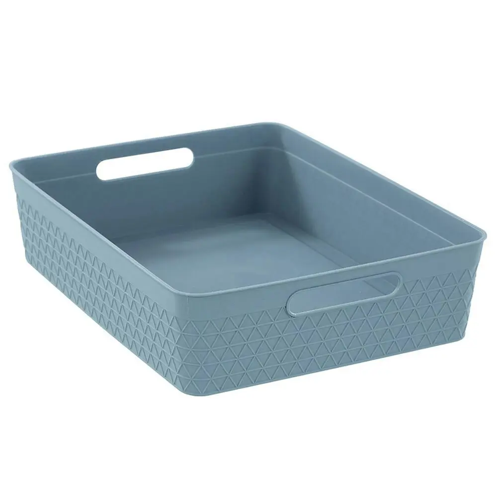 4x Boxsweden Trinity 32cm Basket Organiser Storage/Container w/ Handle Assorted