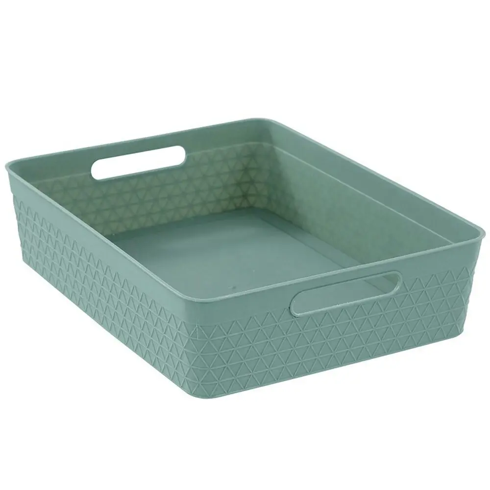 4x Boxsweden Trinity 32cm Basket Organiser Storage/Container w/ Handle Assorted