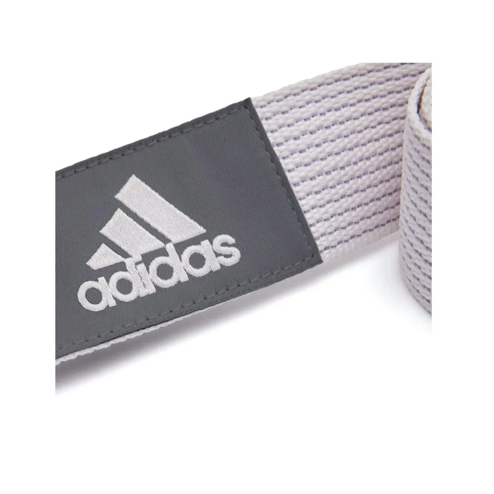 Adidas 2.5m Yoga Adjustable Training/Fitness Band Home/Gym Exercise Strap White