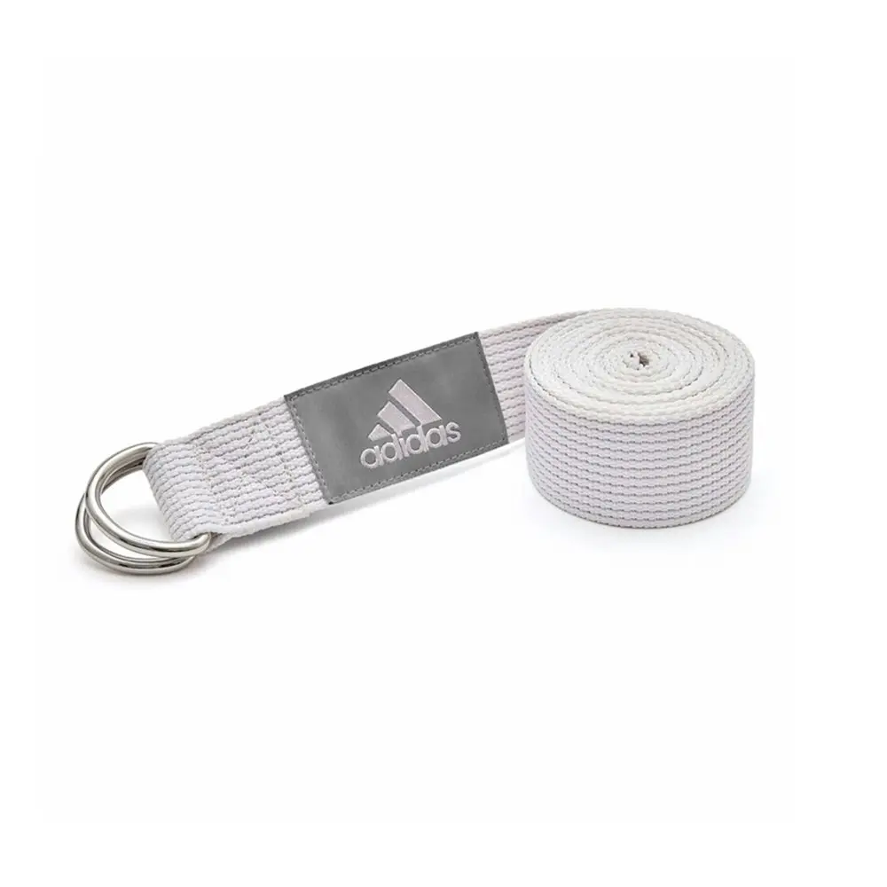 Adidas 2.5m Yoga Adjustable Training/Fitness Band Home/Gym Exercise Strap White