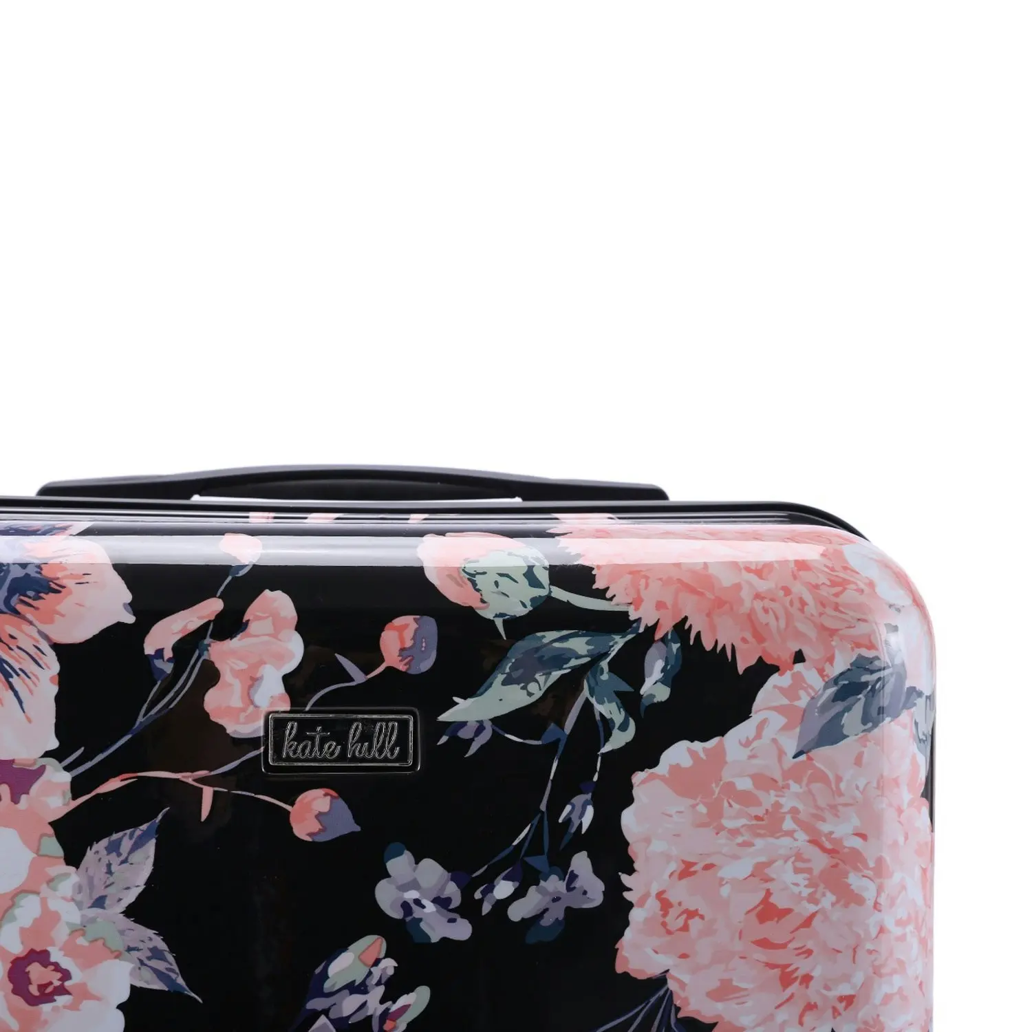 Kate Hill Bloom Luggage Small Wheeled Trolley Hard Suitcase Travel Floral 53L