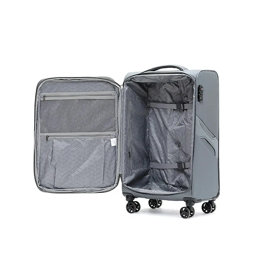 Australian Luggage Co Softside Wings 4-Wheeled Travel Suitcase 20" - Grey