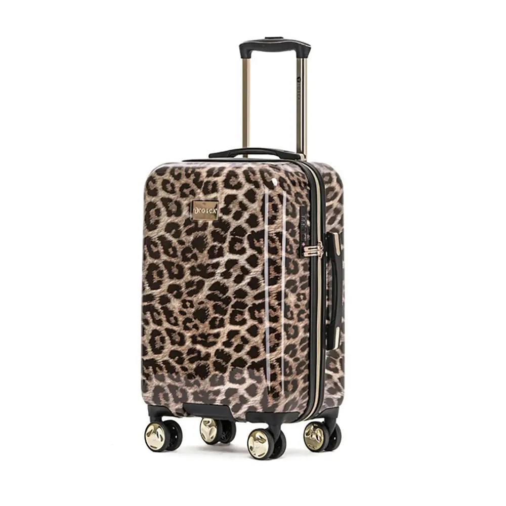 2pc Tosca Leopard 20"/29" Travel Trolley Luggage Travel Suitcase Small/Large