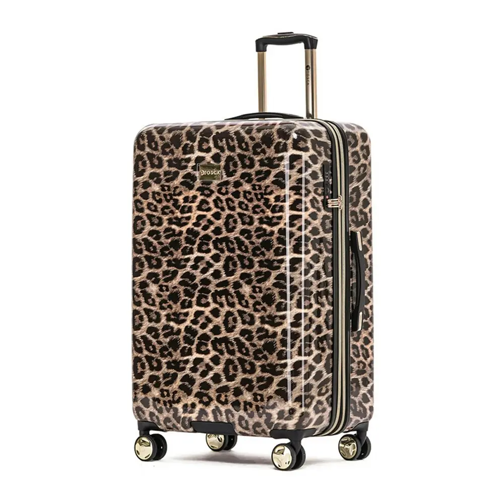 2pc Tosca Leopard 20"/29" Travel Trolley Luggage Travel Suitcase Small/Large