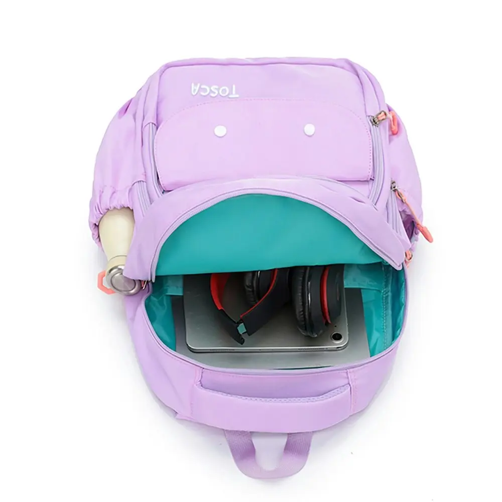 Tosca Kids Lightweight Adjustable Cute Bunny Back-to-School Backpack - Purple