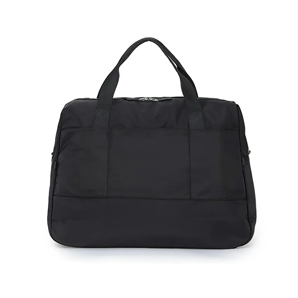 Tosca Lightweight Nylon Shoulder Market/Work Commute Tote Carry Bag - Black