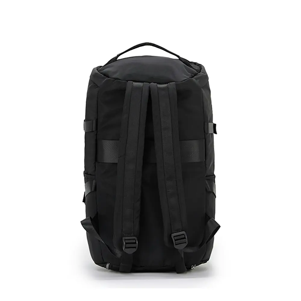 Tosca Barrel Large Nylon Weekend Travel Heavy Duty Hiking Backpack/Tote Black