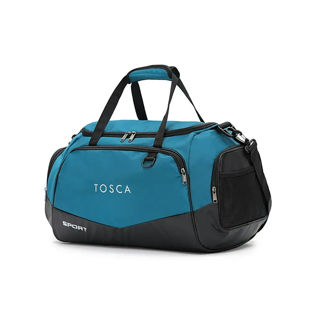 Tosca 40L Lightweight Deluxe Travel Adjustable Sport Duffle/Tote Bag - Teal