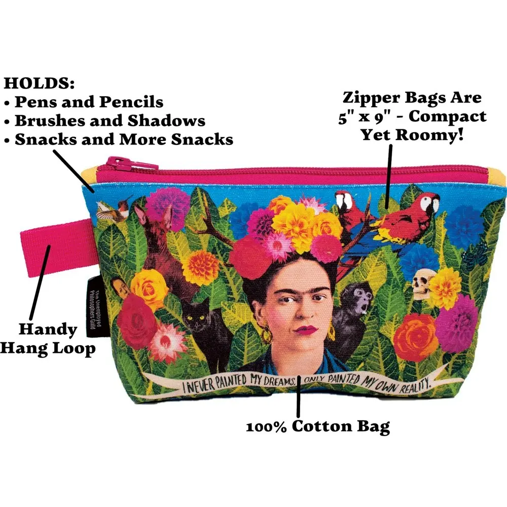 Unemployed Philosophers Guild 23cm Frida Bag Zipped Pouch Personal Organiser