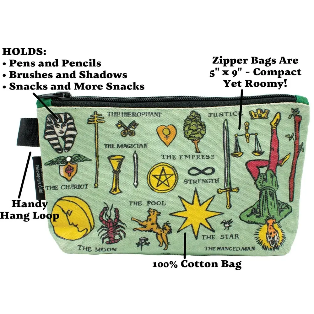 Unemployed Philosophers Guild 23cm Tarot Bag Zipped Pouch Personal Organiser