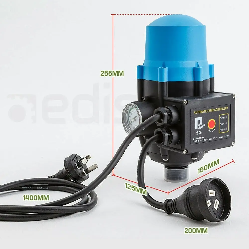 Protege Automatic Water Pump Controller Pressure Electric Switch Adjustable