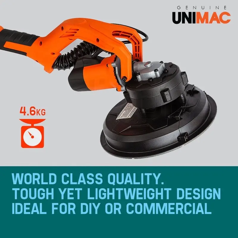 Unimac 1800W Drywall Sander Plaster Wall Board Gyprock Automatic Vacuum System