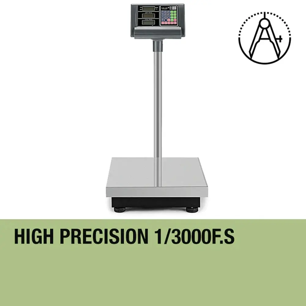 Mitsukota 150kg/20g Platform Weighing Scales Electronic Digital Accurate Heavy-Duty Commercial Floor Scale