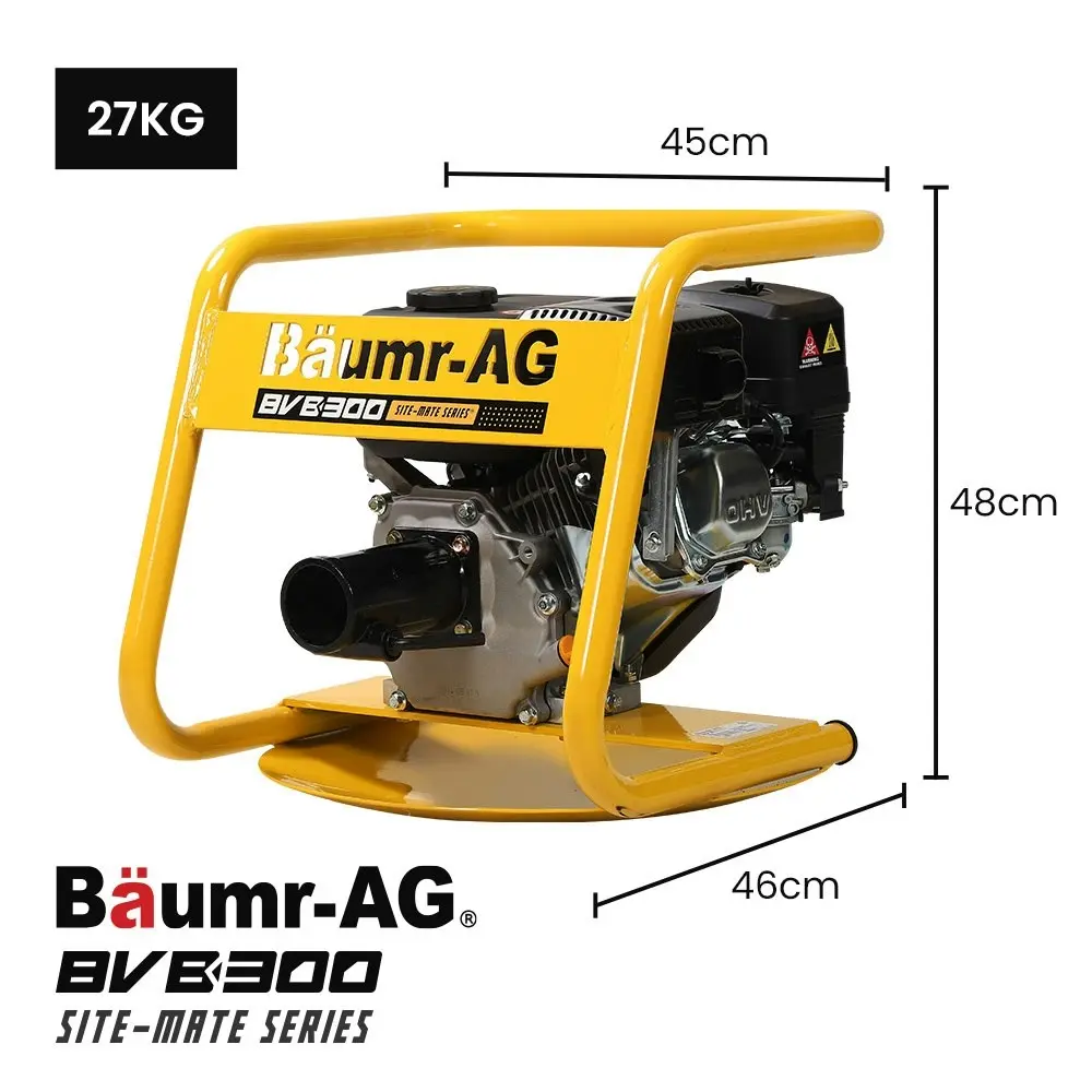 Baumr-AG BVB-300 6.5HP Concrete Vibrator Drive Unit, 50mm Australian Standard 3-Claw Dog Fitting