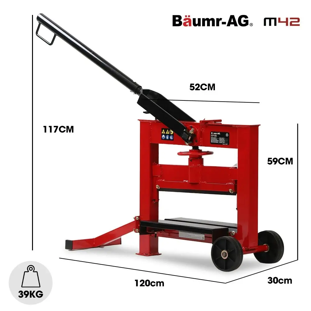 Baumr-AG Manual Block Splitter, 420mm Cutting Length, Cutter for Paver Brick Stone