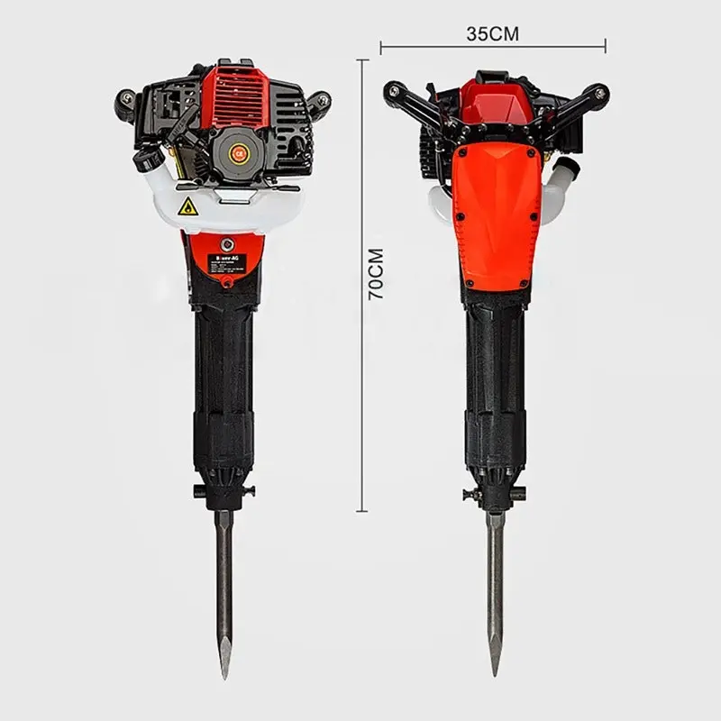 Baumr-AG 3.5HP Petrol Jackhammer Demolition Jack Hammer Concrete Rock Drill Heavy Duty