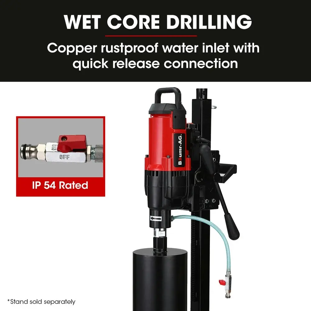 Baumr-AG 3200W 300mm Wet/Dry Core Drill, for Concrete Hole Drilling