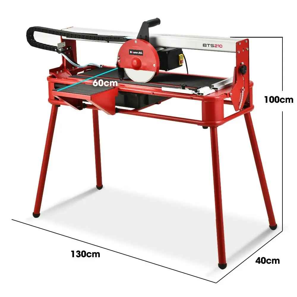 Baumr-AG 800W Electric Tile Saw Cutter with 200mm (8 Inch) Blade 720mm Cutting Length Side Extension