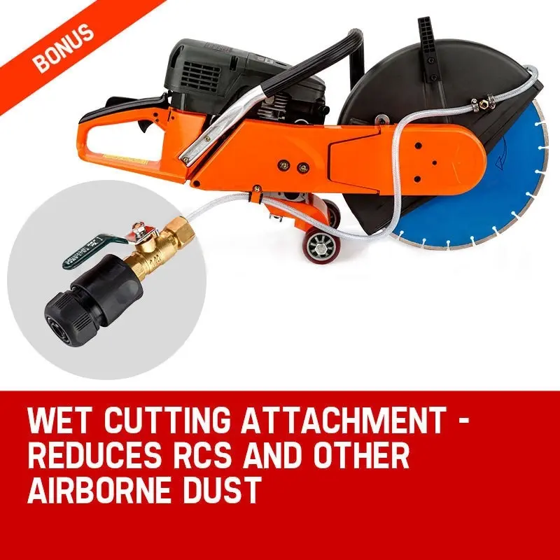 Baumr-AG 75CC Petrol Concrete Cut Off Demolition Saw Wet Demo Road Cutter Brick Cutting Tool