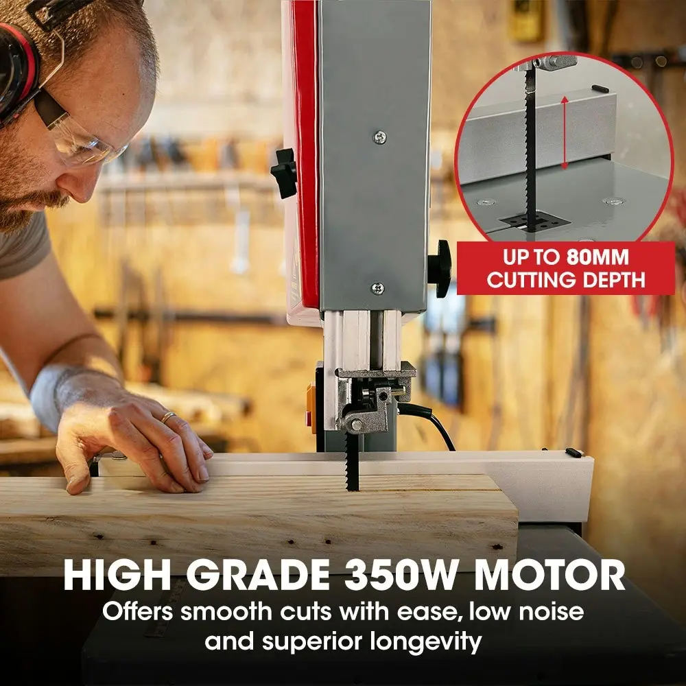 Baumr-AG 350W 80mm Wood Bandsaw Portable Benchtop Band Saw Cutting Machine