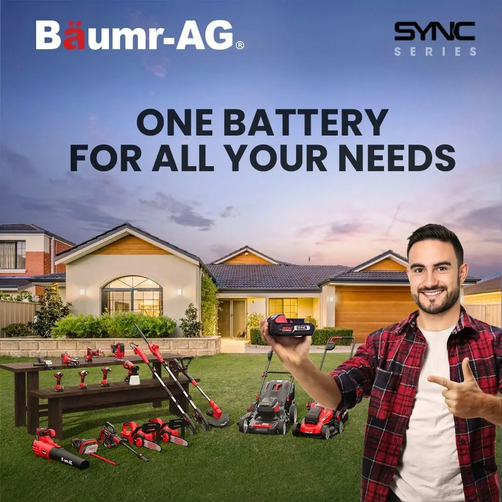 Baumr-AG 20V 2Ah SYNC Lithium-Ion Battery, Replacement or Spare Battery, Rechargeable