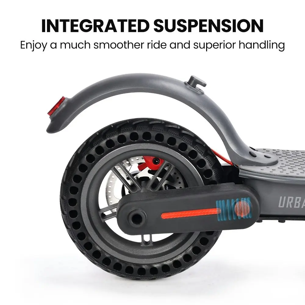 Alpha Urban 8 Electric Scooter, Suspension, 25km Range, 8.5-Inch Wheels, Brushless Motor, Motorised Commuter eScooter for Adults, Grey