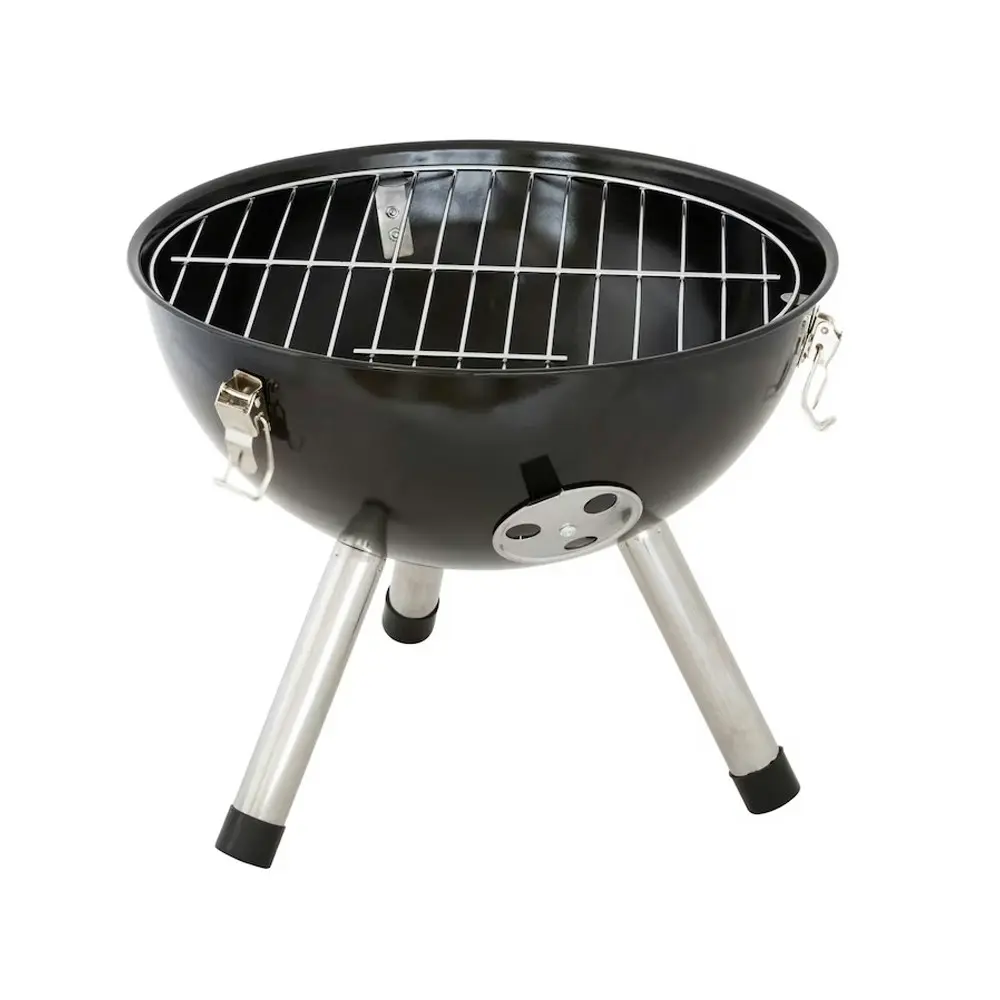 Hacienda 12" Kettle Portable Outdoor Camping Charcoal Grill Stove Compact BBQ