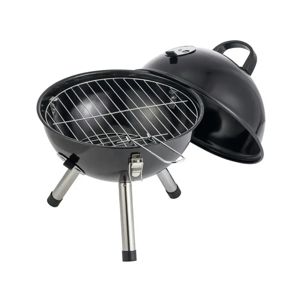 Hacienda 12" Kettle Portable Outdoor Camping Charcoal Grill Stove Compact BBQ