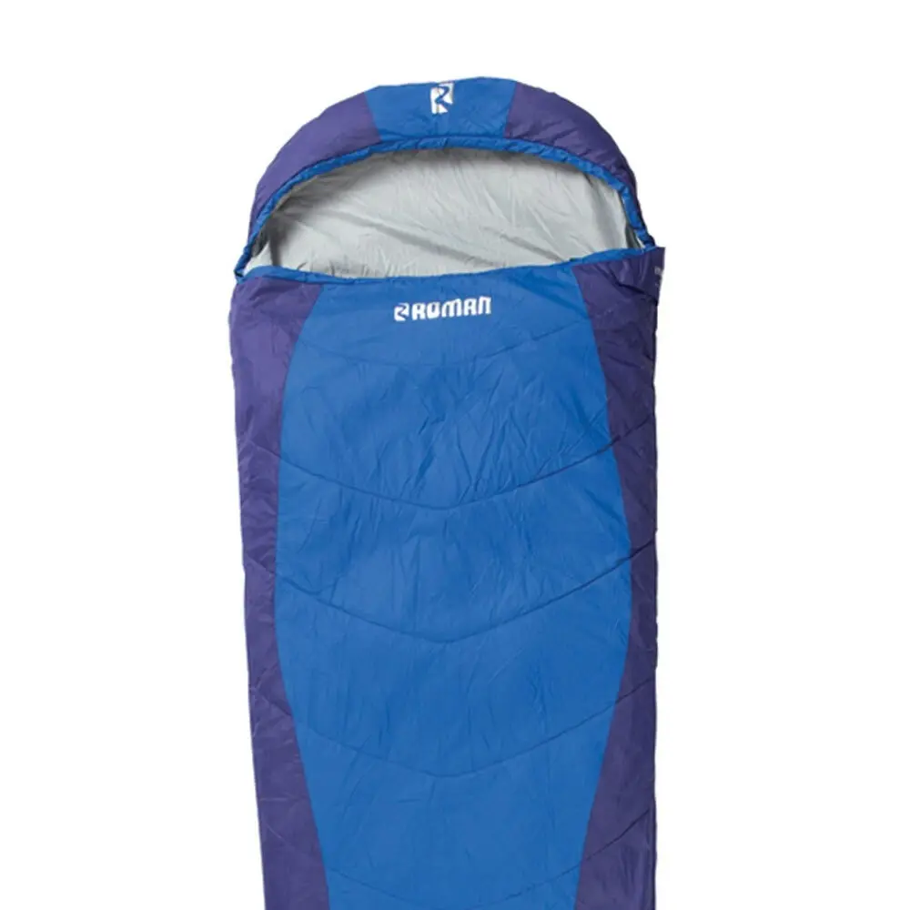 Roman Palm I Single Sleeping Bag +15°C Outdoor Camping/Hiking Ultramarine Blue