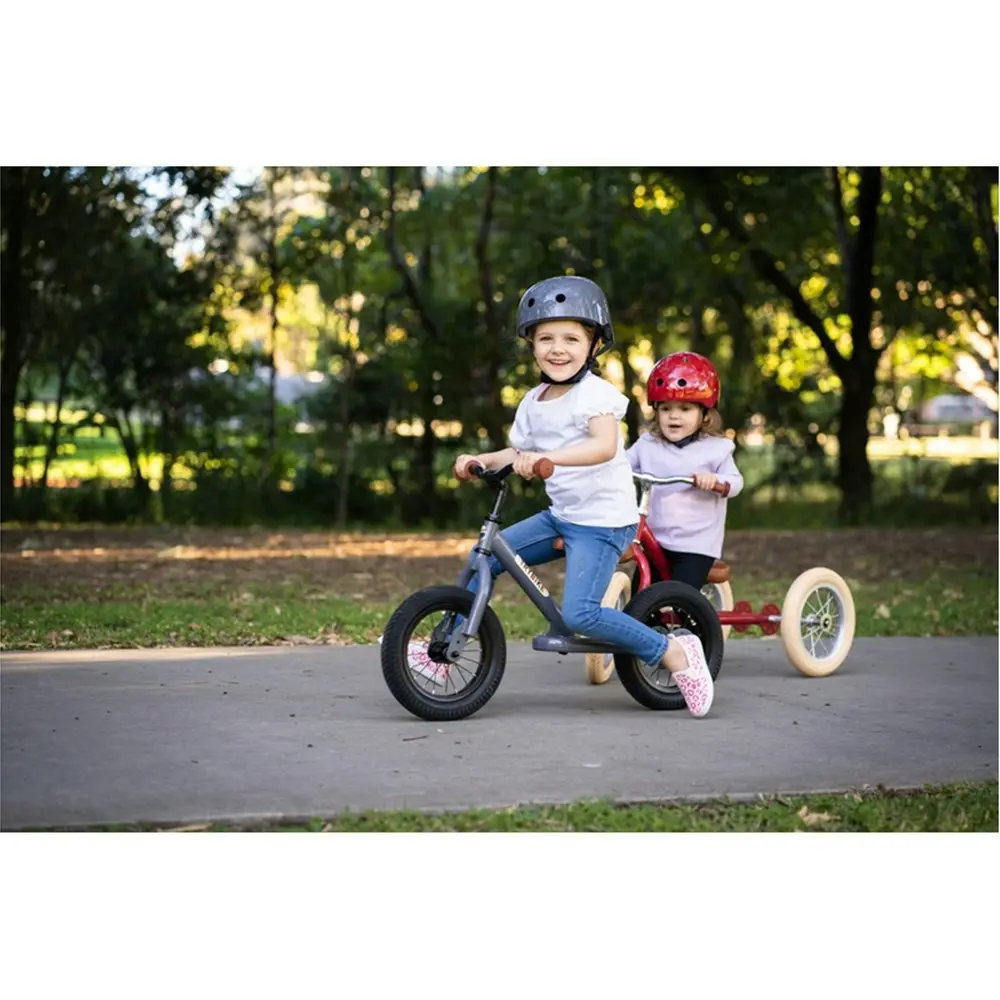 Trybike Grey Vintage 3-Wheel 86cm Balance Bike/Bicycle Kids/Toddler Ride On 18m+