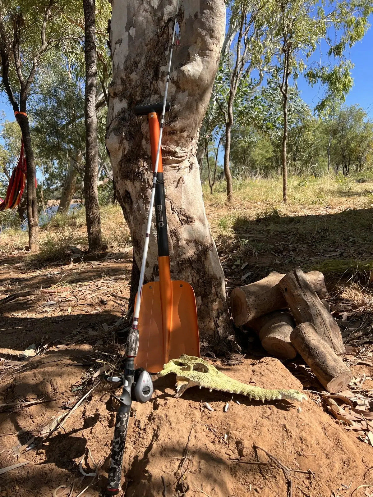 3pc Wildtrak Collapsible 82x21cm Utility Aluminium Shovel Outdoor Tool Orange