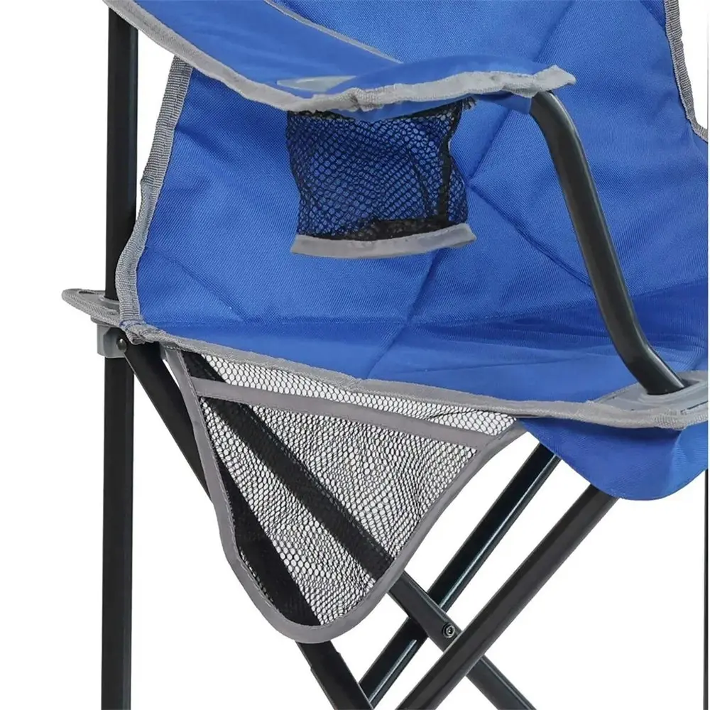 Quest Dodger 97cm Portable Cooler Chair Camping Outdoor Seat w/ Arm Rest Blue