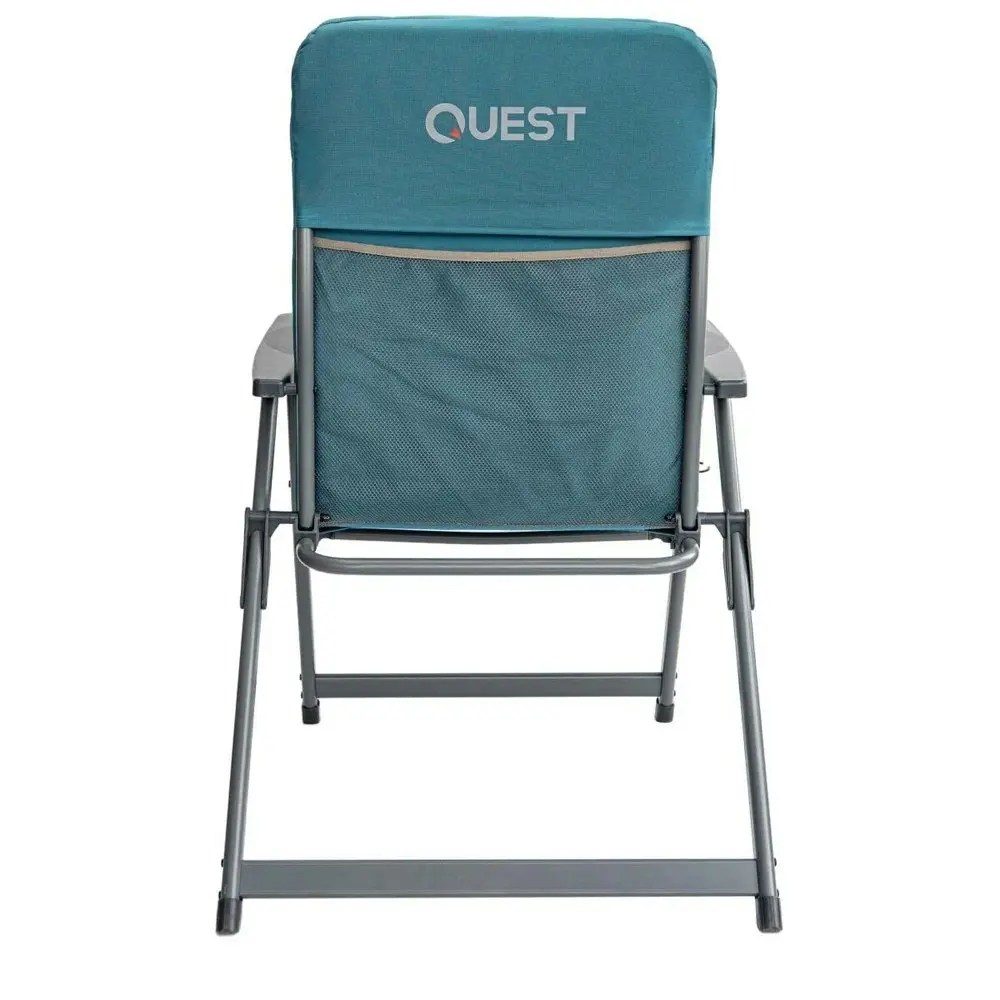 Quest Loafer 103cm Folding Camp Chair w/ Armrests Outdoor Camping/Picnic XL Blue