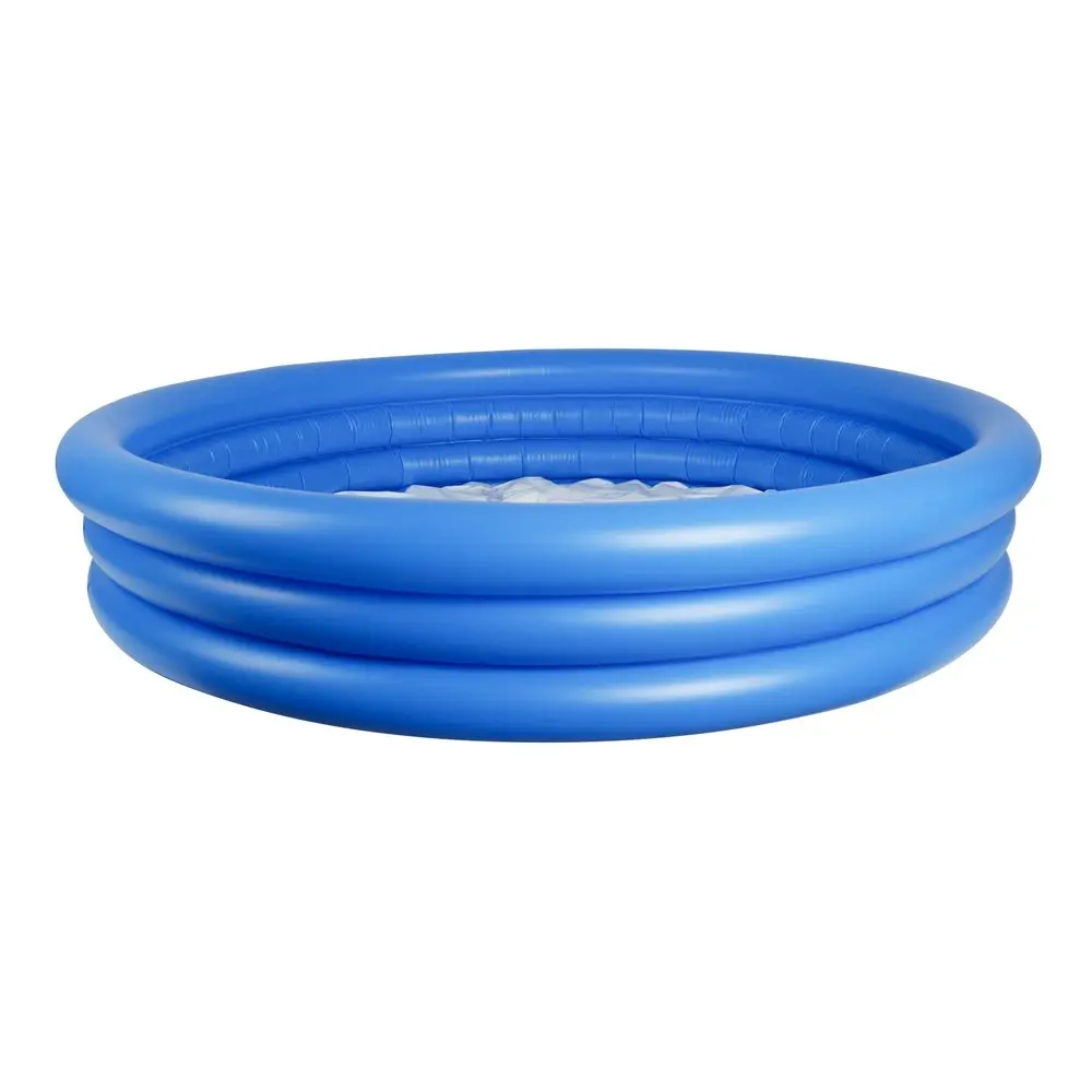 Airtime 3-Ring 152x30cm Kiddie Swimming Pool Round Outdoor Inflatable Fun Blue