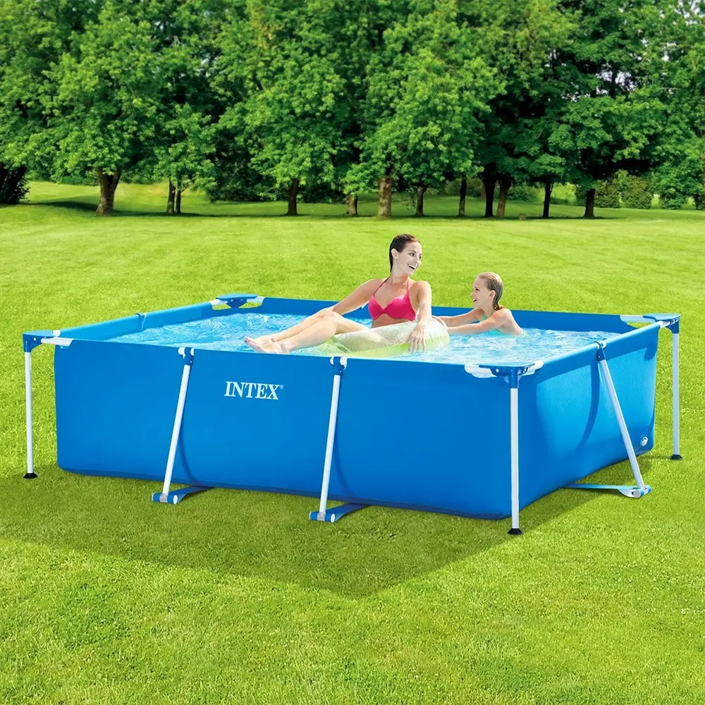 Intex 2.20x1.50m Rectangular Frame Water Play Swimming Pool Outdoor Above Ground