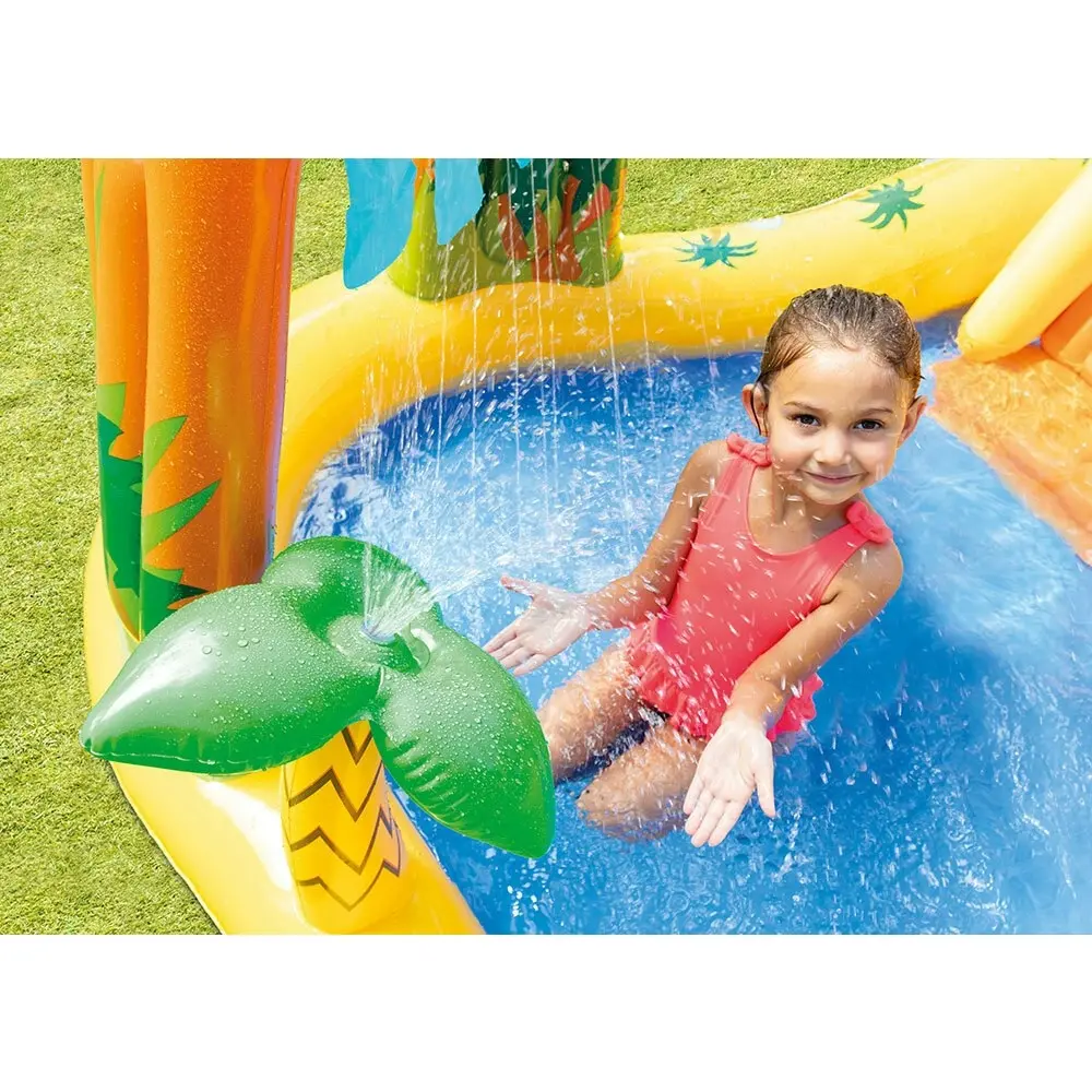 Intex Dinosaur 249x191cm Play Centre Inflatable Swimming Pool Outdoor Kids 3y+