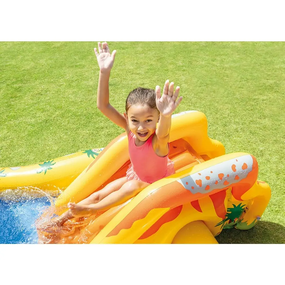 Intex Dinosaur 249x191cm Play Centre Inflatable Swimming Pool Outdoor Kids 3y+