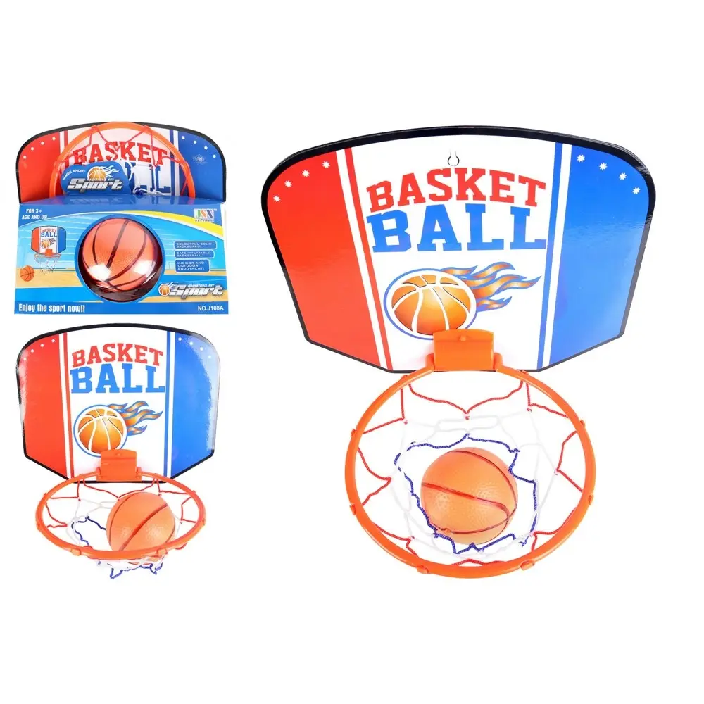 Toylife Deluxe 25x30cm Wall Mount Basket Ball Set Kids/Children Indoor Toy 3y+