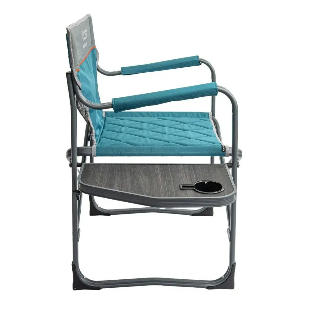 Quest Head Honcho 84cm Aluminium Directors Chair w/ Armrests Camping/Picnic Blue