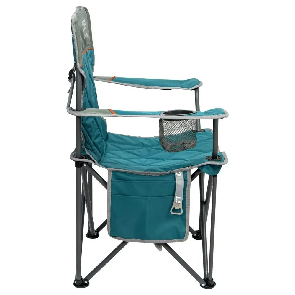 Quest Lite Easy 92cm Aluminium Camp Chair w/Armrests Outdoor Camping/Picnic Blue