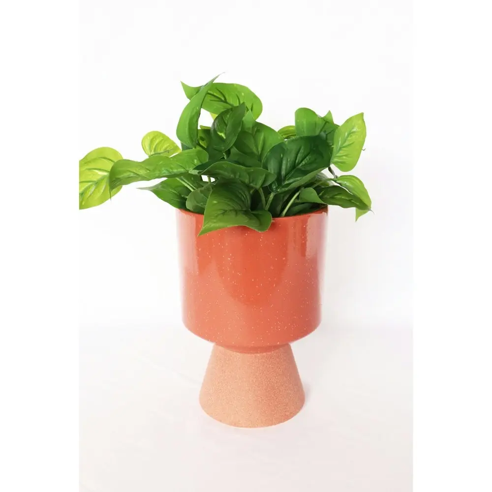 Urban Brynn 24cm Ceramic Tall Planter Flower/Plant Pot Large Berry/Terracotta